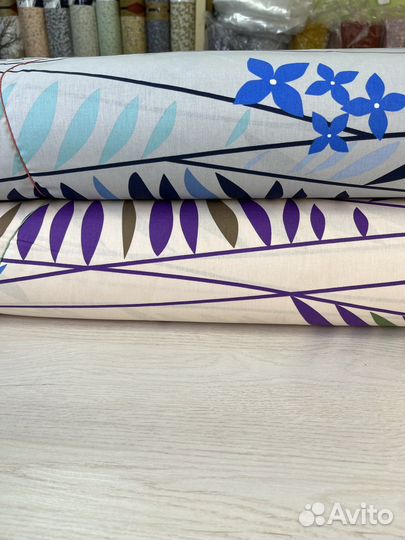 Ткань рулонами и отрезами Турецкий хлопок