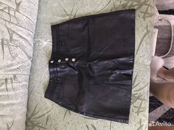 Кожаная юбка