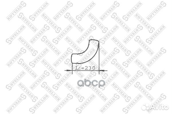 82-03776-SX труба глушителя выхлопная 1-изг MA