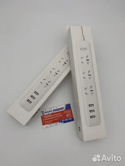 Удлинитель Xiaomi Power Strip 3розетки и 3USB