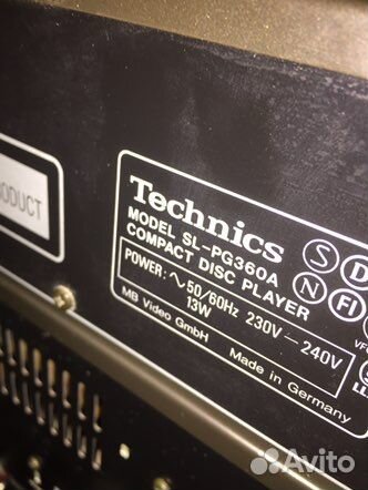 Компоненты Technics rs-tr 373, sl-pg360a