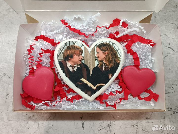 Пряники на 14 февраля Гарри Поттер и Гермиона