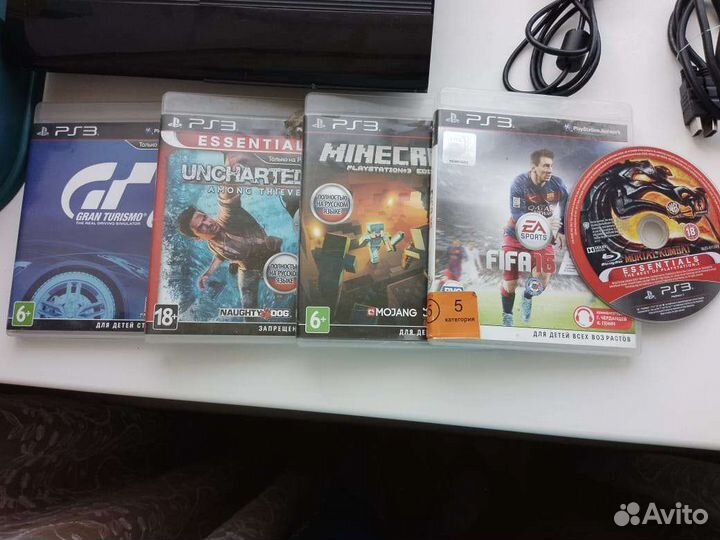 Sony ps3 вместе с дисками