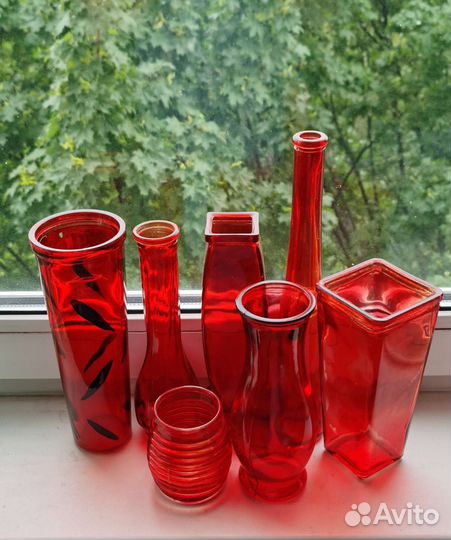 Вазы стекло