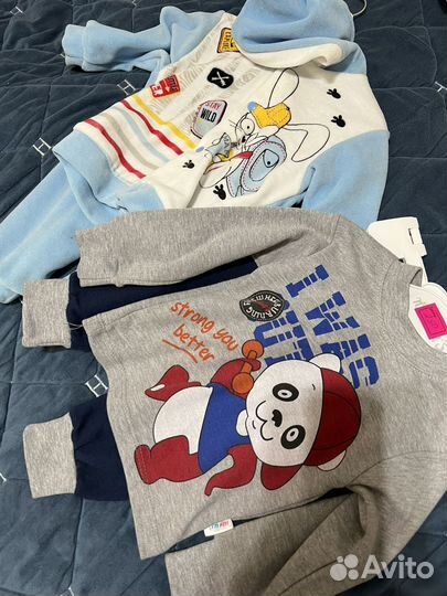 Вещи пакетом на мальчика 74 80 86