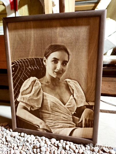 Выжигание портретов на дереве