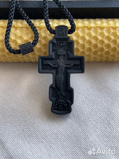 Крестик нательный деревянный Александр Невский