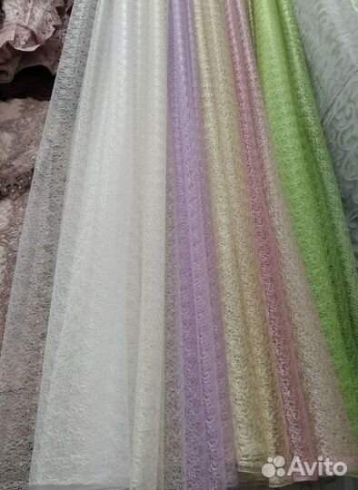 Тюль паутинка, готовые комплекты