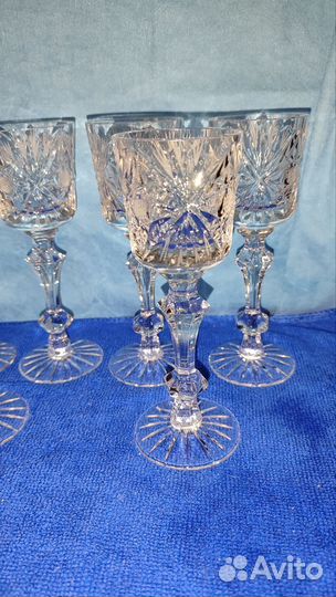 Фужеры хрустальные СССР 6шт