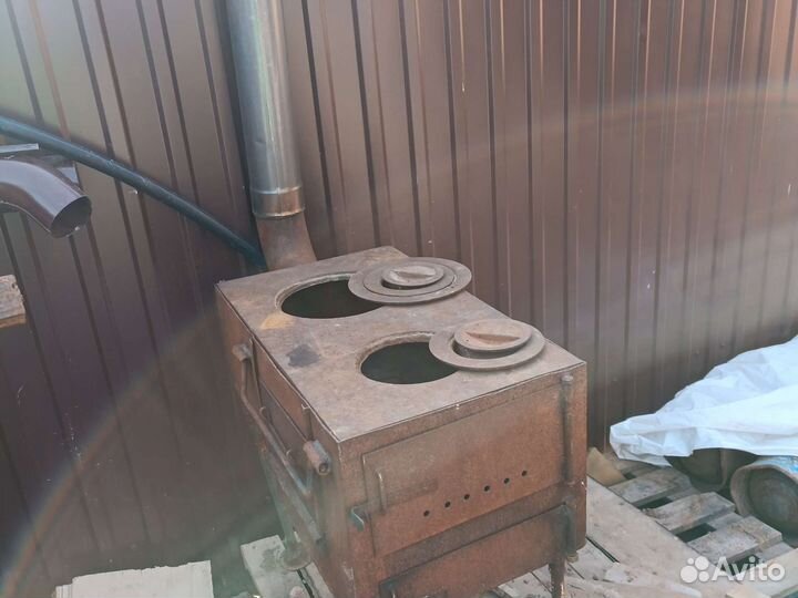 Печь для казана с дымоходом