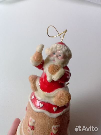 Керамический колокольчик Дед мороз