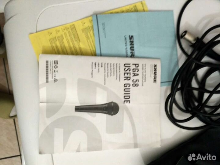 Микрофон shure PGA 58 со стойкой