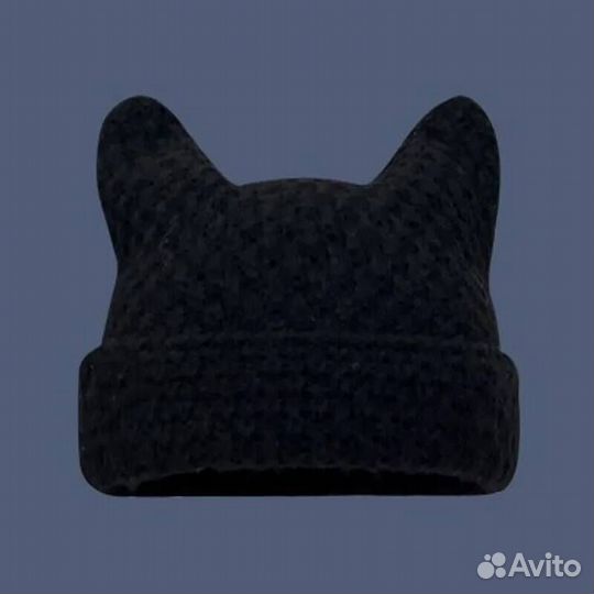 Шапка бини кошка