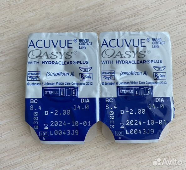 Линзы контактные