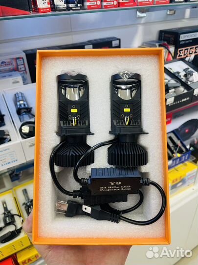 Светодиодные LED лампы с линзой H4