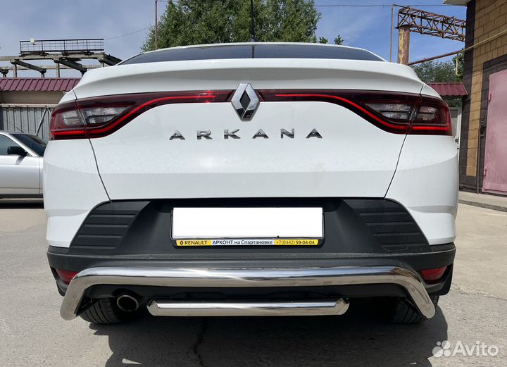 Renault Arkana 2018 Защита заднего бампера