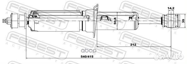 Амортизатор передний toyota land cruiser prado