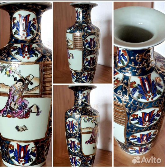 Вазы с позолотой. Ручная работа. Старый Китай