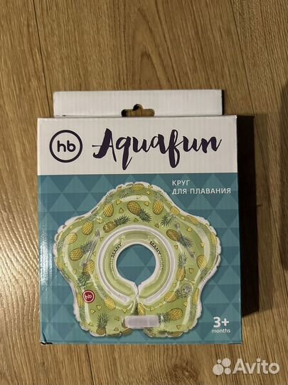 Круг для плавания на шею happy baby
