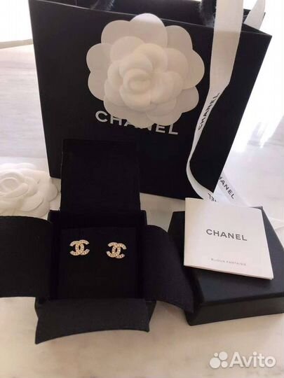 Серьги chanel