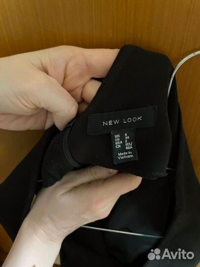 Платье черное без рукавов размер 42 xs