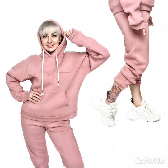 Спортивный костюм утепленный с начесом женский