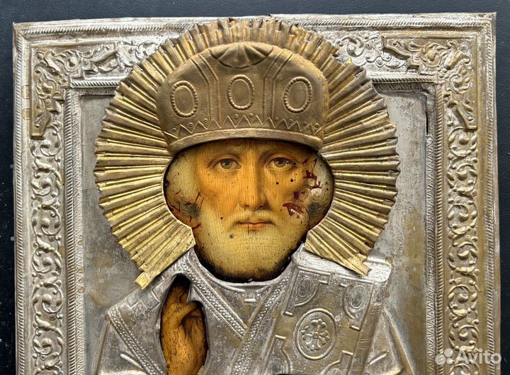 Икона Николай Чудотворец Зимний