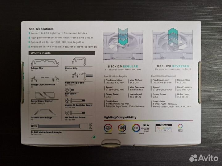 Комплект вентиляторов Phanteks D30-120 (3 шт.)