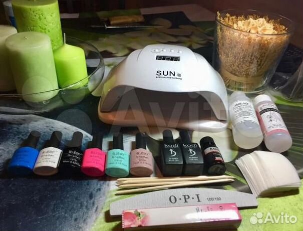 Набор для маникюра стартовый с лампой SUN x5 54W