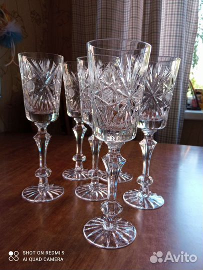 Хрустальные фужеры СССР