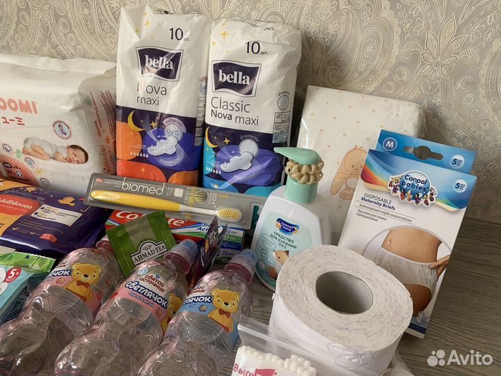 Готовая сумка в роддом 33 предмета