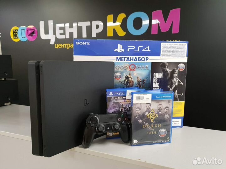 Игровая приставка Sony PS 4 Slim 500 Gb + 6 Игр