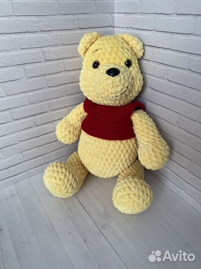 Вязаные игрушки Винни-Пух и Единорожка