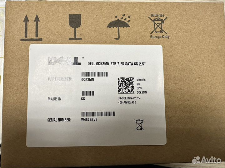 Жесткий диск Dell st2000nx0403 2tb SATA 2.5»