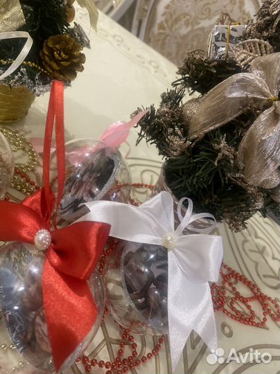 Шары с фото новогодние