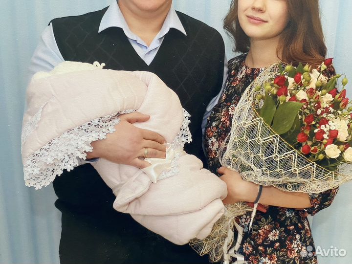 Конверт на выписку зимний для девочки