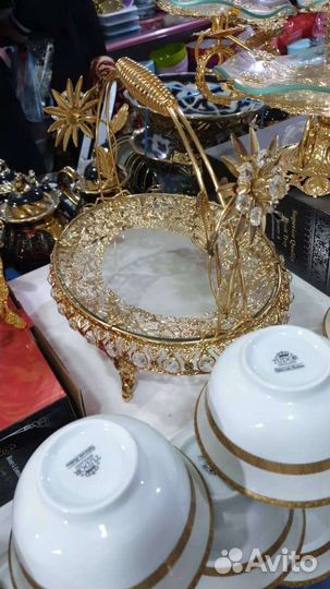 Ваза хрустальная