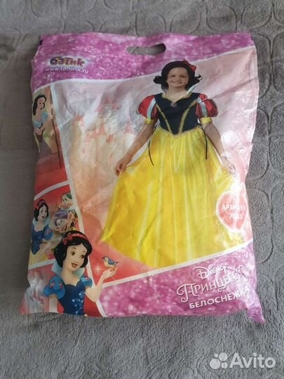 Платье белоснежки 128 для девочки