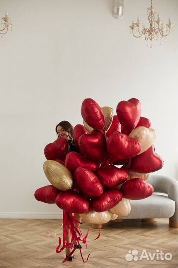 Воздушные шары на день влюбленных 14 февраля