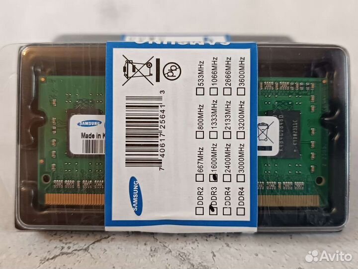 Оперативная память DDR3-1866Samsung для ноутбука