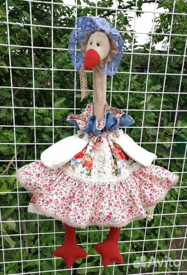 Гусь пакетница. Интерьерная игрушка