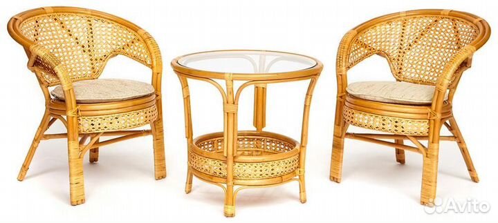 Набор уличный Pelangi. Ротанг