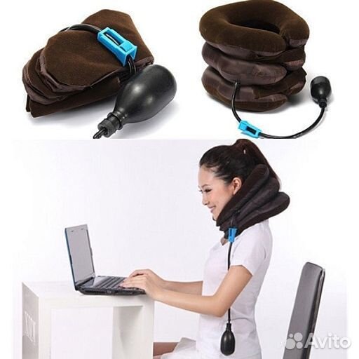 Ортопедическая Подушка массажер для шеи Tractors f