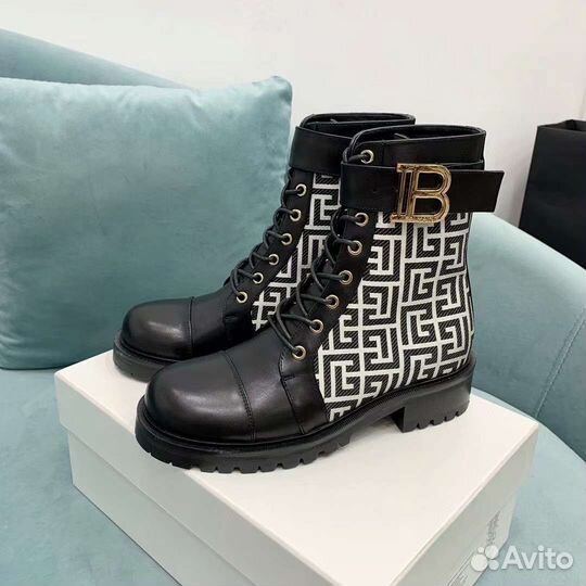 Кожаные ботинки Balmain