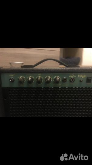 Бас-гитара stagg SBF-40 BLK 3/4 с комбиком