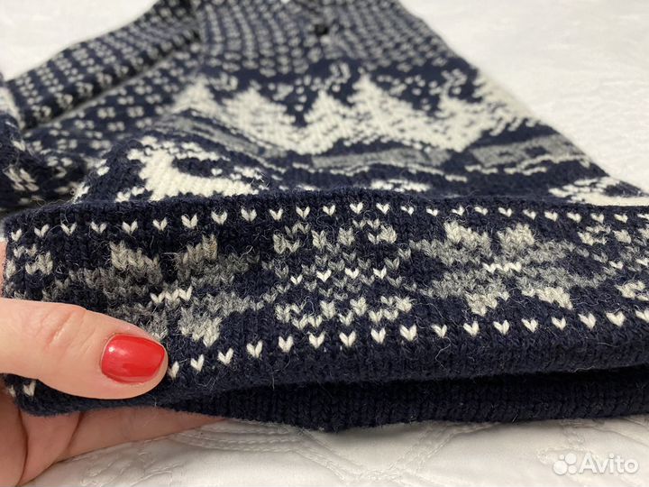 Шапка для мальчика с шарфом