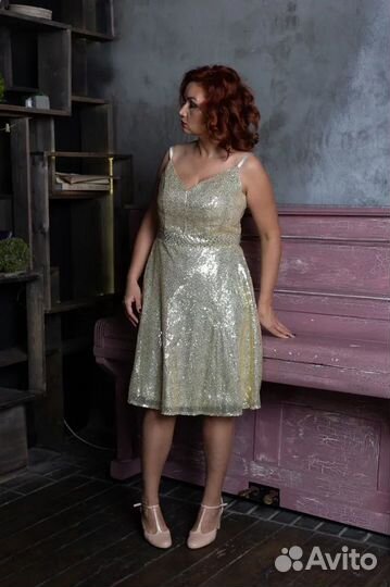 Вечернее платье Bonprix золото (пайетки)