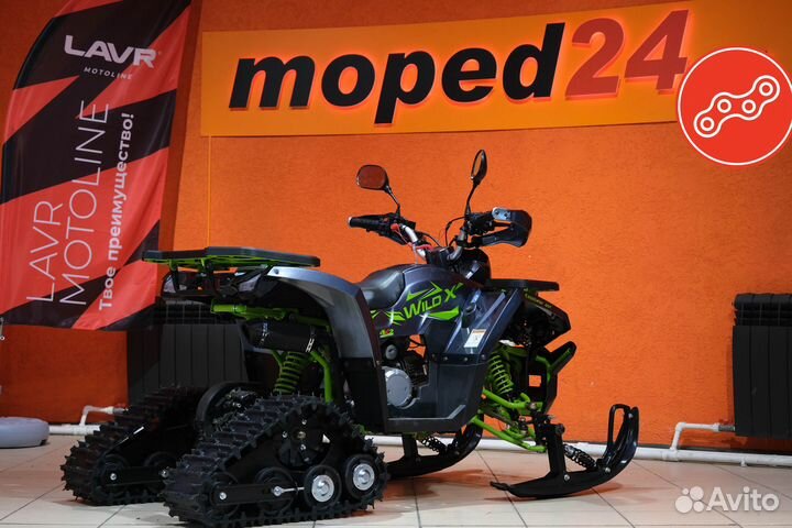 Квадроцикл Motoland 125 wild X с зимним комплектом