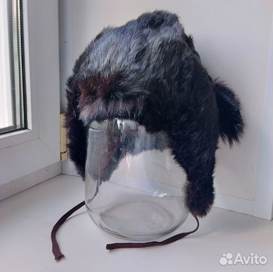Шапка зимняя кроличья
