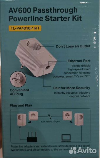 Адаптер Powerline TP-Link AV600
